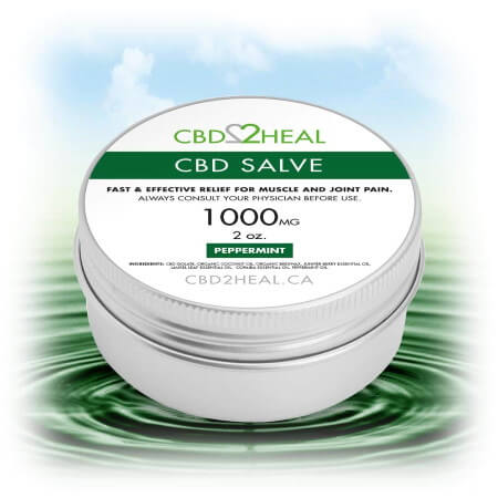 CBD2HEAL CBD Healing Salve Peppermint-1000mg